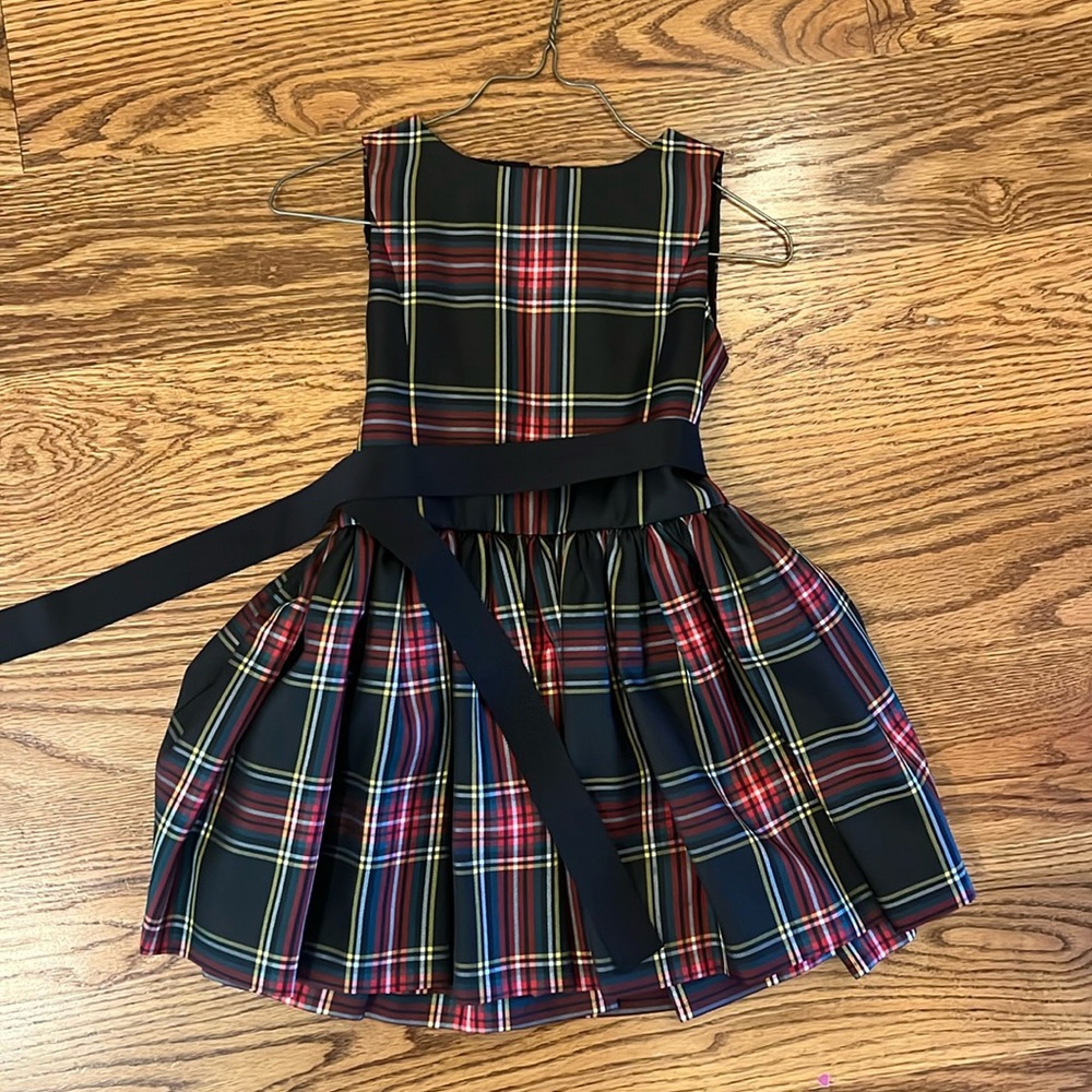 Crew cuts satin Christmas dress